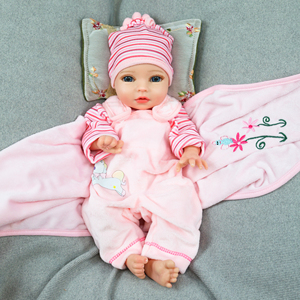 Muñeca Bebé <span class=keywords><strong>Reborn</strong></span> de <span class=keywords><strong>Silicona</strong></span> de Alta Simulación de 13 Pulgadas, Juguetes Educativos, Muñecas <span class=keywords><strong>Reborn</strong></span> que Pueden Beber y Orinar, de <span class=keywords><strong>Silicona</strong></span> Real - Product Image 5