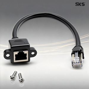 <span class=keywords><strong>Cable</strong></span> de Extensión Blindado CAT6 RJ45 8P Macho <span class=keywords><strong>a</strong></span> Hembra, <span class=keywords><strong>Cable</strong></span> Ethernet de Alta Velocidad de 10 Gbps para Enrutador, Dispositivos de Red para <span class=keywords><strong>PC</strong></span>, <span class=keywords><strong>Impresora</strong></span>, IOS - Product Image 2