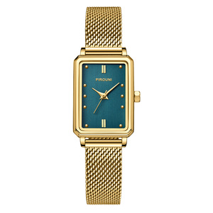 Reloj de cuarzo impermeable cuadrado de lujo con Luz Retro para mujer - Product Image 4