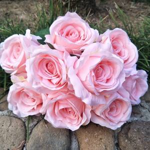 Vente <span class=keywords><strong>en</strong></span> gros <span class=keywords><strong>de</strong></span> fleurs artificielles, <span class=keywords><strong>bouquet</strong></span> <span class=keywords><strong>de</strong></span> roses artificielles, 12 têtes, petite taille, bouquets <span class=keywords><strong>de</strong></span> fleurs artificielles pour <span class=keywords><strong>bouquet</strong></span> <span class=keywords><strong>de</strong></span> <span class=keywords><strong>mariée</strong></span> - Product Image 2