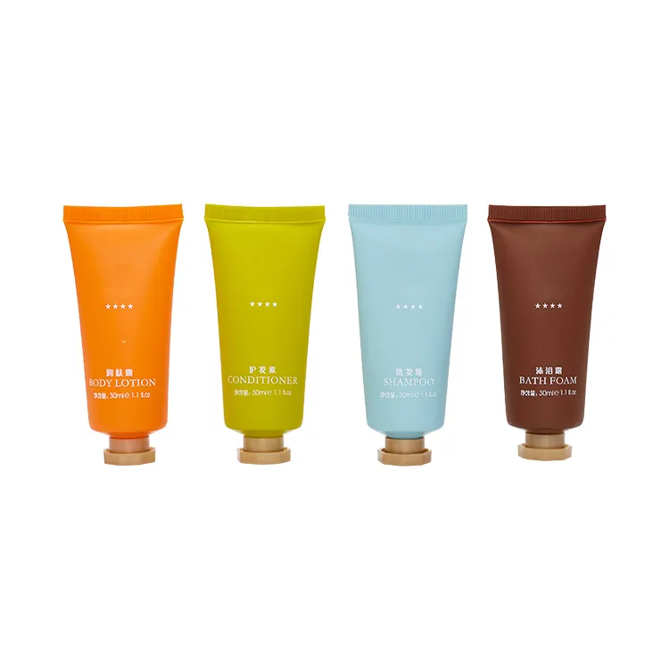 Colorful Lotion Squeeze Tube Travel Hand Cream Sample Packaging Cosmetic Plastic Soft Tube for Shampoo Facial Cleanser