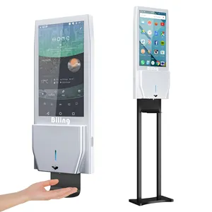 digital marketing stand advertising players automatic hand sanitizer dispenser