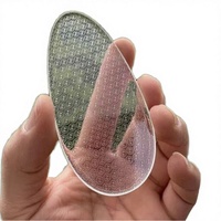 Râpe à pieds double face en verre nano transparent, outil de polissage professionnel, durable, portable, personnalisable (couleur et logo)