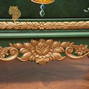 Mueble Antiguo Chino, Gabinete de Madera Maciza Pintado a Mano, Armario de Entrada para Sala de Estar, Gabinete de Almacenamiento para el Hogar con 4 Cajones - Product Image 3