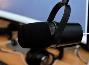 Microfone profissional com fio para gravação de rádio dinâmico, com fio usb, microfone para jogos, MV7