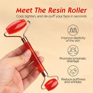 Rouleau de jade naturel avec logo personnalisé masseur facial anti-âge outil Gua Sha pour les soins des yeux du corps usage domestique commercial - Product Image 3