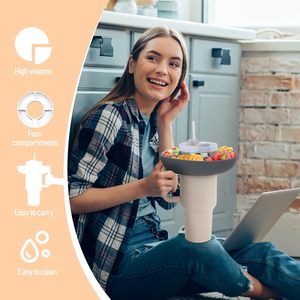 Reusable Silicone Tray for Stanley Cup 40oz Accessory with Ring Kitchen Compatible Snack Container - Product Image 4