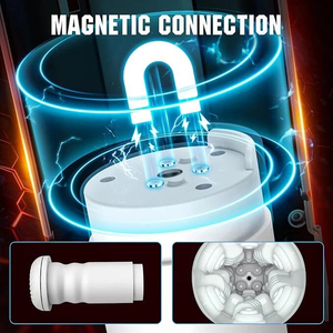 ของเล่นทางเพศสำหรับผู้ชาย เครื่องช่วยสำเร็จความใคร่ชายแบบสั่นพร้อมระบบดูดและทำความร้อน ขยายได้ มีหน้าจอ LCD แสดงผล - Product Image 3