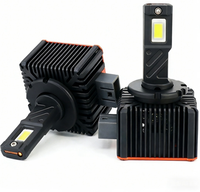 Phares de voiture à LED SunRise série D D8S 12V 90W 4500LM 6500K IP67 étanches avec système de refroidissement Canbus Plug&Play, ajustement universel