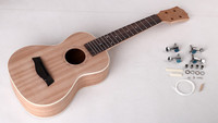 DIY Small 23-Inch Mahogany Ukulele with Special Strings Back/Side Fingerboard Hand Assembled Painted Model E-uk02
