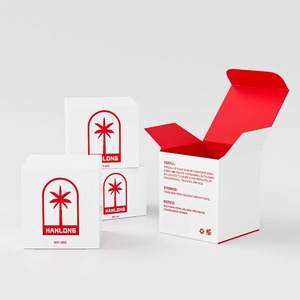 Custom Printed Color Cosmetic Packing Folding Perfume Paper Packaging Gift Box with Logo - Product Image 2