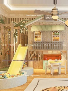 Lit cabane en bois massif personnalisé <span class=keywords><strong>pour</strong></span> chambre d'enfant, idéal <span class=keywords><strong>pour</strong></span> grands appartements, espace <span class=keywords><strong>jeux</strong></span> garçons et filles, lits superposés <span class=keywords><strong>pour</strong></span> adolescents - Product Image 2