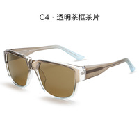 Lunettes de soleil polarisées de haute qualité avec logo personnalisé, protection UV400, branches épaisses effet miroir, tendance et polyvalentes pour la conduite