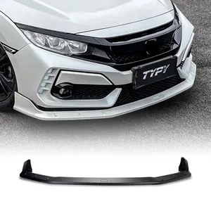 Car Accessories Front Bumper Lip Spoiler Side Splitter For Honda Civic 10th Gen Modifications Body Kit Mugen Style