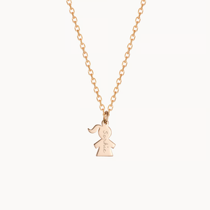 Collana Familiare Personalizzata in Acciaio Inossidabile Placcato Oro con Ciondoli a Cuore, Bambina, Bambino, Neonato, Disco, Nome Bambini, Gioielli Impermeabili - Product Image 3