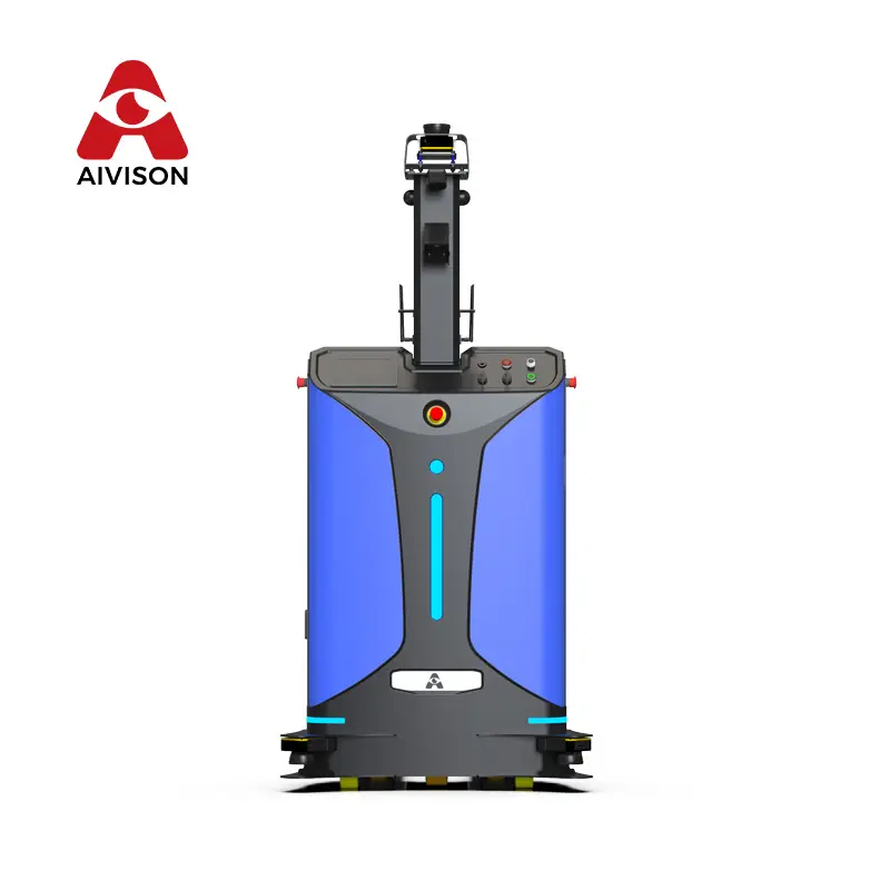 Aivison Agv Robot Voor Pallet Magazijn Batterij Mobiele Pallet Jack Overdracht Trolley Automatische Pallet Truck Stapelaar Heftruck