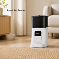 Distributeur automatique intelligent pour chiens et chats avec contrôle à distance par application mobile Wi-Fi, micro-puce, en acier inoxydable réglable