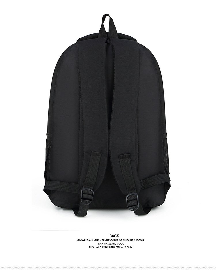 black colour new design trendy cute school bags for teenagers waterproof