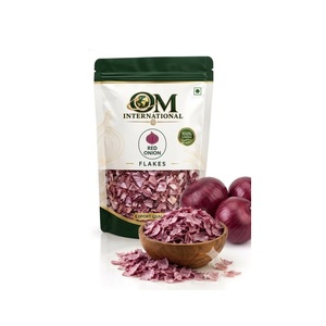 Flocons d'oignon rouge déshydratés, morceaux d'oignon séché, assaisonnement d'oignon rouge pour soupes, sauces, collations, salades, cuisson et transformation alimentaire - Product Image 1
