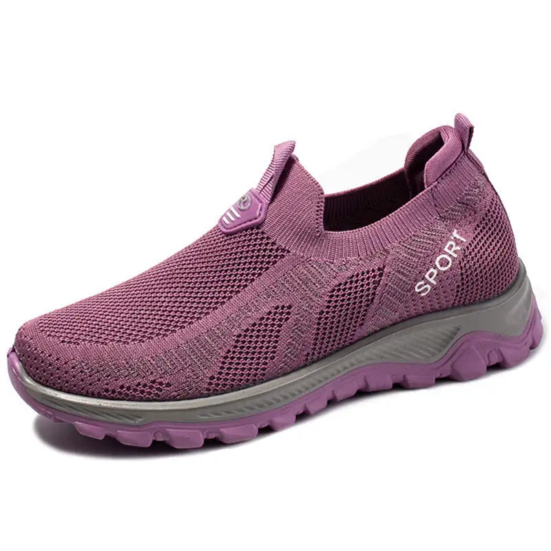 Running Shoes For Women Lady Slip On Sneakers Comfortable Jogging Shoes Flat Woman Casual Shoes
