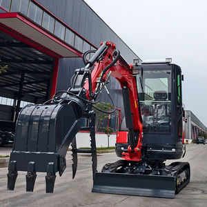 Гусеничный экскаватор мини 1 тонна 2 тонны с дизельным двигателем KUBOTA air условный мини-экскаватор - Product Image 1