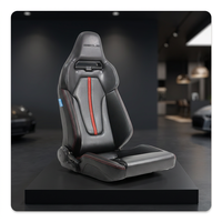 Siège de course sportif ergonomique en cuir PU modèle PORS-PU SSCUS, inclinable et réglable