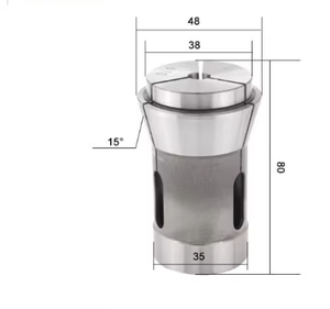 Mandril de sujeción manual Stuka para Citizen Cincom L32 F37 1536E TD32 T42 28.01 para torno tipo 3 mordazas con buje guía de carburo - Product Image 4
