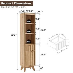 Simple solid wood <b>corner</b> <b>cabinet</b>/shelf for bathroom, toilet, and living room/kitchen. - Product Image 1