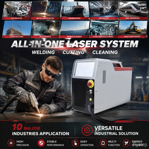 Machine de soudage laser à fibre portative refroidie par air de 700 W pour l'acier inoxydable et l'aluminium, machine de soudage laser industrielle - Product Image 5