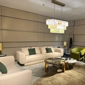 FOSTER Luxury Leather Sofa Advanced Elegance Light Luxury Furniture for Living Room