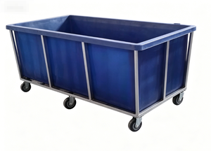 Carrito de Plástico con Estructura de Acero Inoxidable, con una Capacidad de Carga de 500-800 Kilogramos y una Capacidad de 680-1200 Litros - Product Image 2