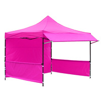 Tente pliante publicitaire 3x3M Tente pliante tout côté mur ou demi côté mur Logo personnalisé Cadre en acier Tente chapiteau gazebo pliable
