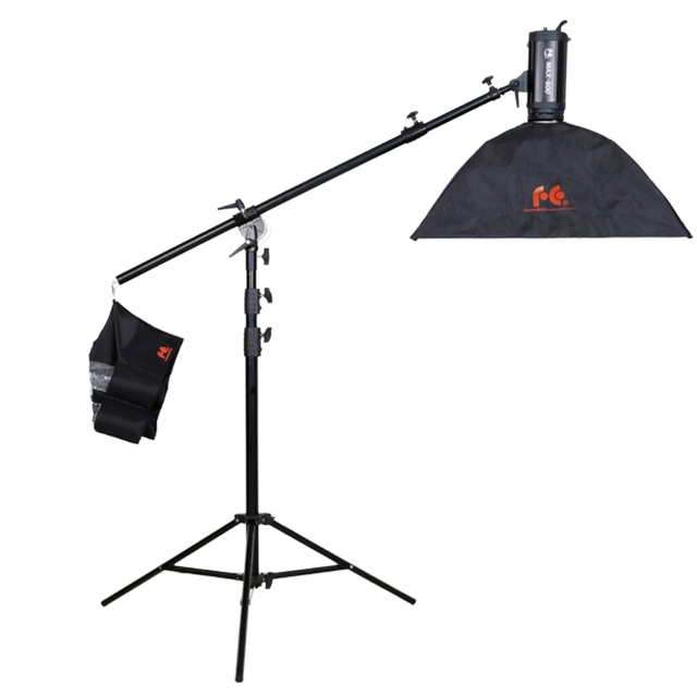 FALCONEYES Metal Boom Arm H120-290 W120-200 High Quality Large Light Stand for Product & Portrait Photography Model LSB-8