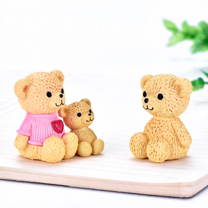 Osito de la Serie Osos, Adorno de Micro Paisaje de Animales Adorables, Bonsái DIY, Adornos de PVC, Moldeo por Inyección, Osito Amoroso - Product Image 4