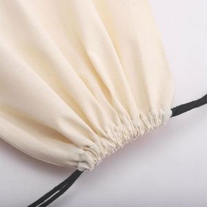 High Quality Natural Cotton <b>Dust</b> <b>Bag</b> for Shoe Packing Custom Logo Printing Organic Cotton Drawstring Cosmetic Muslin Pouch - Product Image 3