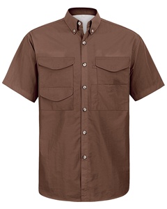 Customized Short Sleeve Fishing Shirt with UPF 50+ UV Protection Wicking Fabric & Casual Button Suit Sun Protective Fishing Wear