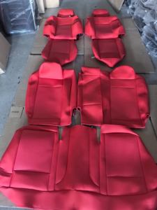 Чехлы для сидений автомобиля из кожи наппа, индивидуальный пошив, для Civic // Ford, совместимые с подушками безопасности, водонепроницаемые, класса люкс, всесезонные - Product Image 6