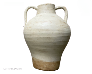 Vase de sol en fibre de terre cuite de style déco antique, hautement émaillé, moderne européen, intérieur/extérieur, écologique, pour plantation, 10L, hôtel/maison, pack - Product Image 4