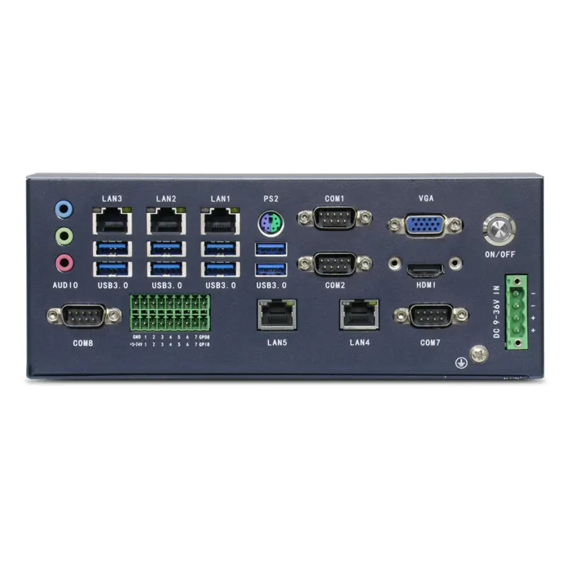 Durable Fanless Embedded Industrial Computer Rugged Design Mini PC 6/7/8/9/th Single Board Computer Mini Computer