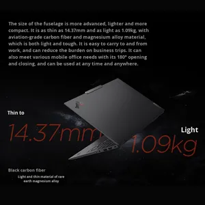Nouveau lancement 2025 <span class=keywords><strong>ThinkPad</strong></span> <span class=keywords><strong>X1</strong></span> Carbon Aura AI Edition Ordinateur portable professionnel et gaming ultra-fin Intel <span class=keywords><strong>i7</strong></span> Écran 14 pouces 2880x1800 SSD Windows - Product Image 4