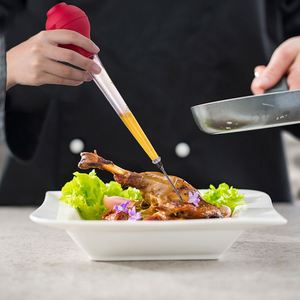 Meat Marinade Injection Cooking 4 Piece Set with <b>BBQ</b> Oil Brush Cleaning Brush Sauce Injection Needle Silicone Turkey Baster - Product Image 3