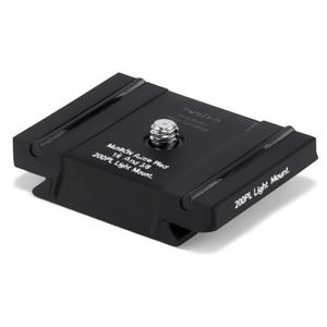 Placa de liberación rápida Manfrotto con rosca de 1/4 y 3/8, negra, 200PL, soporte para luz - Product Image 2