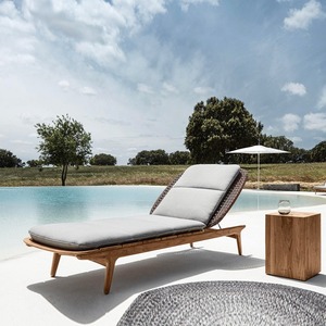 Chaise longue en teck moderne pour l'extérieur, idéale pour la cour, les <span class=keywords><strong>h</strong></span>ôtels, les piscines <span class=keywords><strong>et</strong></span> les plages - Product Image 2