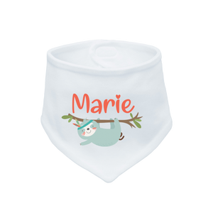 Maglietta per bambini con nome + stampa di bradipo (T-shirt + manica lunga) - Product Image 2