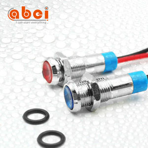 Abei 6mm 8mm 10mm 12mm Mini luz indicadora de Metal cabeza plana lámpara piloto impermeable Mini luces indicadoras Led Panel de luz - Product Image 2