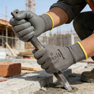قفازات عمل آمنة مصنوعة من النايلون المحبوك، قفازات عمل من البوليستر للاستخدام الصناعي - Product Image 4
