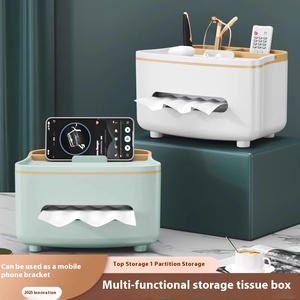 Distributeur de serviettes en plastique moderne avec étui de rangement Organisateur de <span class=keywords><strong>papier</strong></span> hygiénique Support <span class=keywords><strong>pour</strong></span> téléphone portable <span class=keywords><strong>pour</strong></span> voitures - Product Image 4