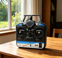 Simulador de Vuelo RC SM600 CAAC, Controlador de Simulador de Drones USB de 6 Canales para Drones FPV, Control Remoto de Ala Fija, Manillar de Entrenamiento