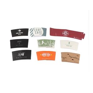 Becherhülle für Heißgetränke mit Anpassbarem Logo Karton Kraftpapier Kaffeebecher-Halterhüllen - Product Image 1