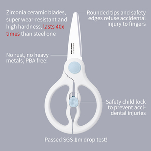 مقص طعام من MIDDIA مقص للعشب مقص 2.5 بوصة مقص خضروات مطبخ - Product Image 3